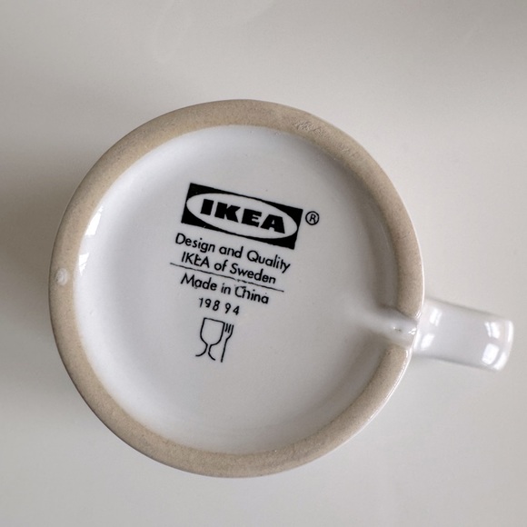 IKEA Fargrik white stoneware mugs, set of 4 - Picture 10 of 11